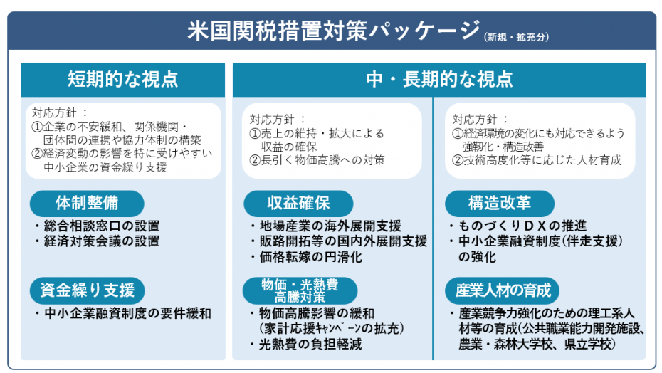 令和7年6月補正予算規模(米国関税対策パッケージ)