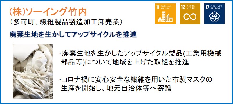 (株)ソーイング竹内（多可町、繊維製品製造加工卸売業）